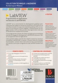 LabVIEW. Programmation et applications - Introduction à LabVIEW NXG 4e édition