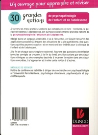 30 grandes notions de psychopathologie de l'enfant et de l'adolescent