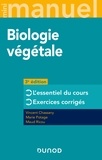 Vincent Chassany et Marie Potage - Mini manuel de biologie végétale - L'essentiel du cours, exercices corrigés.