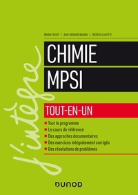 Bruno Fosset et Jean-Bernard Baudin - Chimie MPSI tout-en-un.