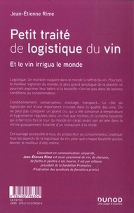 Petit traité de logistique du vin. Et le vin irrigua le monde