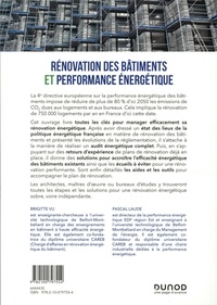 Rénovation des bâtiments et performance énergetique. Management et solutions