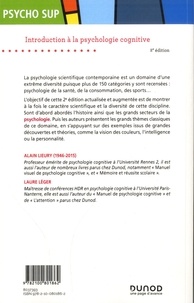 Introduction à la psychologie cognitive 2e édition