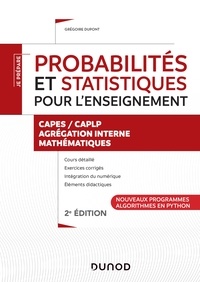 Grégoire Dupont - Probabilités et statistiques pour l'enseignement - CAPES, CAPLP, Agrégation.