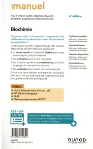 Biochimie. Cours + QCM/QROC + exos 4e édition
