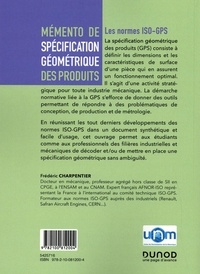 Mémento de spécification géométrique des produits. Les normes ISO-GPS