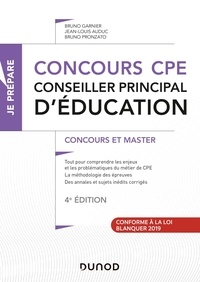 Bruno Garnier et Jean-Louis Auduc - Concours CPE - Conseiller principal d'éducation - Tout-en-un.