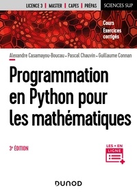 Alexandre Casamayou-Boucau et  Pascal Chauvin - Programmation en Python pour les mathématiques - 3e éd..