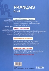 Professeur des écoles Français - Ecrit. CRPE + Master MEEF  Edition 2023