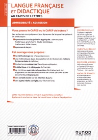 Langue française et didactique au CAPES de lettres. Admissibilité/admission 3e édition