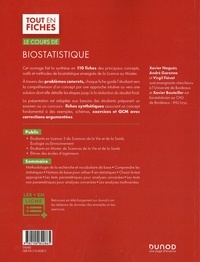 Le cours de biostatistique Licence 3/Master/Ecole d'ingénieurs. 110 fiches de cours, 120 schémas, 50 QCM 2e édition