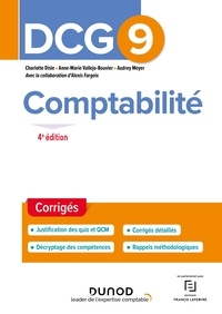 Charlotte Disle et Anne-Marie Vallejo-Bouvier - DCG 9 Comptabilité - Corrigés 2022/2023.