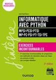 Jean-Noël Beury - Informatique avec Python MPSI-PCSI-PTSI-MP-PC-PSI-PT-TSI-TPC - Exercices incontournables.