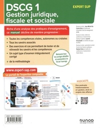 Gestion juridique, fiscale et sociale DSCG1. Manuel  Edition 2023-2024