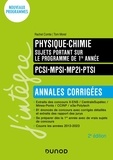 Rachel Comte et Tom Morel - Physique-Chimie PCSI-MPSI-MP2I-PTSI - Sujets portant sur le programme de 1re année - Annales corrigées.