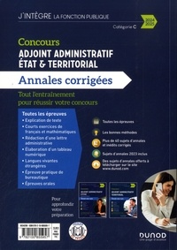 Concours Adjoint administratif Etat & Territorial. Annales corrigées  Edition 2024-2025