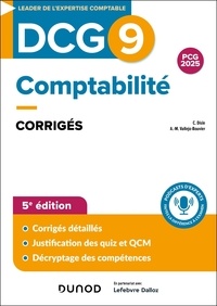 Charlotte Disle et Anne-Marie Vallejo-Bouvier - DCG 9 Comptabilité - Corrigés.