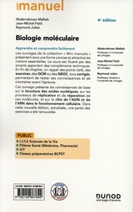 Mini Manuel de Biologie moléculaire. Cours + QCM + QROC 4e édition