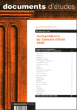  Collectif - Jurisprudence N° 6.13 / 2001 : Jurisprudence Du Conseil D'Etat 2000.