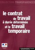  La Documentation Française - Le contrat de travail à durée déterminée et le travail temporaire.