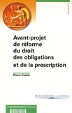 Pierre Catala et Gérard Cornu - Avant-projet de réforme du droit des obligations et de la presciption.