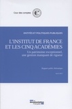 Cour des comptes - L'institut de France et les cinq académies.