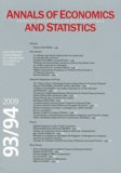 Robert Gary-Bobo - Annales d'économie et de statistique N° 93/94, Janvier-Ju : Annales d'économie et de statistique: n° 93-94.