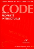  CSC - CODE DE LA PROPRIETE INTELLECTUELLE. - Partie législative et réglementaire, édition mise à jour au 12 février 1999.