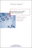  Cour des comptes - La gestion des services publics d'eau et d'assainissement - Rapport public particulier 2003.