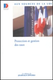  Journaux officiels - Protection et gestion des eaux.