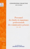  Journaux officiels - Personnel des études et organismes professionnels des commissaires-priseurs (IDCC 1282) - Convention collective nationale du 8 décembre 1983.