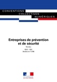  Journaux officiels - Entreprises de prévention et de sécurité - Convention collective nationale  - IDCC 1351 - n°3196.