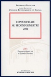  Conseil Economique et Social - Conjoncture Au Second Semestre 2001.