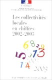  DGCL - Les collectivités locales en chiffres 2002-2003.