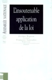 François Sauvadet et  Collectif - Rapport d'information déposé par la Mission d'information commune sur les problèmes généraux liés à l'application des lois - En application de l'article 145 du Règlement.