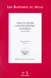 Hubert Haenel - Vers un traité constitutionnel européen - Octobre 2003.