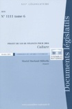 Muriel Marland-Militello - Projet de loi de finances pour 2004 Culture - Tome 6.