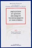 CES - Prévention et gestion des risques technologiques et industriels.