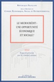 Gérard Labrune - Le microcrédit : une opportunité économique et sociale ? (n..