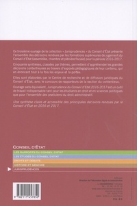 Jurisprudence du Conseil d'Etat  Edition 2016-2017