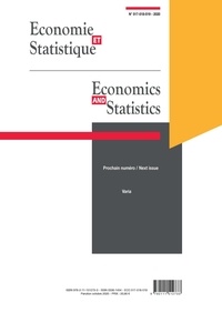 Economie et Statistique/ Economics and Statistics  Economie et Statistique/ Economics and Statistics n° 517-518-519