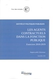  Cour des comptes - Les agents contractuels dans la fonction publique - Exercices 2010-2019.