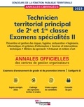  CIG petite couronne - Technicien territorial principal de 2e et 1re classe - Examens spécialités Volume 2.