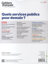 Cahiers français N° 436, novembre-décembre 2023 Quels services publics pour demain ?