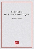 François Borella - Critique du savoir politique.