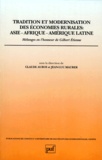 Claude Auroi - TRADITION ET MODERNISATION DES ECONOMIES  RURALES : ASIE, AFRIQUE, AMERIQUE LATINE. - Mélanges en l'honneur de Gilbert Etienne.