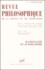  PUF - Revue philosophique N° 1, Janvier-mars 2 : Rationalité et automatisme.