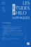  Collectif - Les études philosophiques N° 1, Janvier 2004 : Carl Schmitt.
