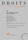 Jean-Louis Thireau et Jacques Poumarède - Droits N° 40/2004 : Le monde ancien des juristes.