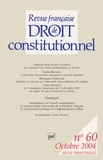 Didier Maus - Revue française de Droit constitutionnel N° 60, Octobre 2004 : .